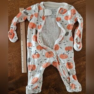 Carter's Little Planet pumpkin footie pajamas